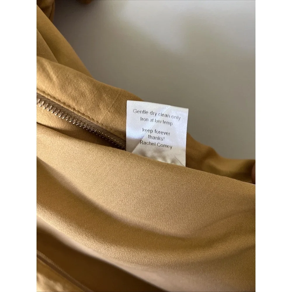 Rachel Comey Barrie Jumpsuit Coverall Workwear Size 8 Silky Zip Front  Viscose